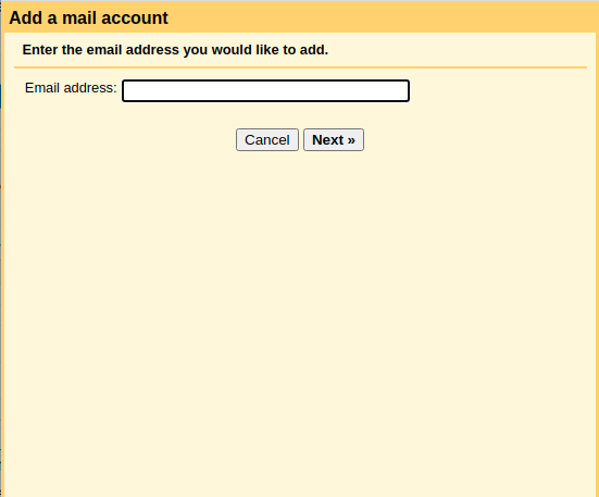 Add Email Address to Check Email Option