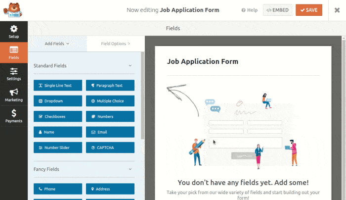 Add Name Field to Job Application Form