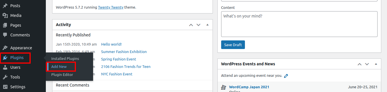 Add WordPress Plugins