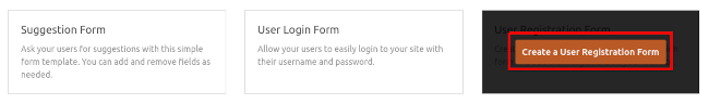 Create a User Registration Form