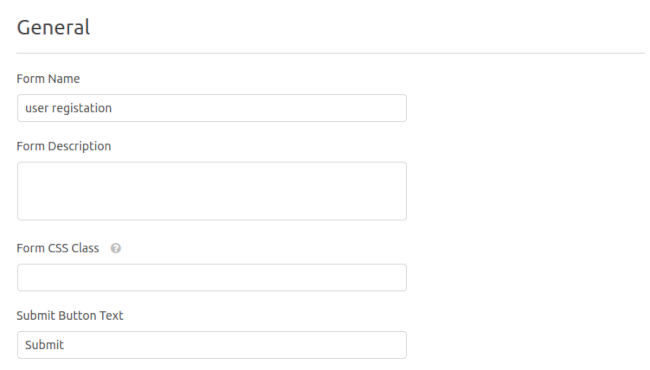 WPForms General Setting