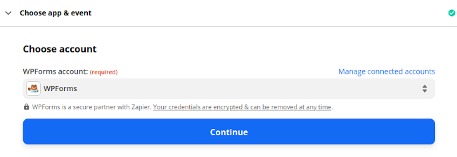 Connect WPForms on Zapier