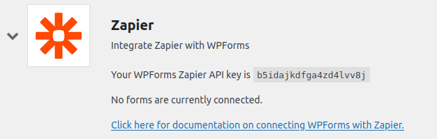 Zapier API Key